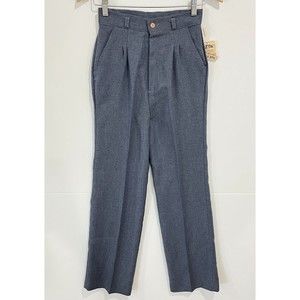 Vintage 70s Made In California Pleated High Waist Pants Deadstock NEW Size XS